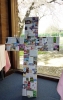 A cross made of items special to our church family